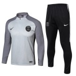 Paris Saint Germain Sweat de Treino Conjunto 2017-18 Cinza Claro